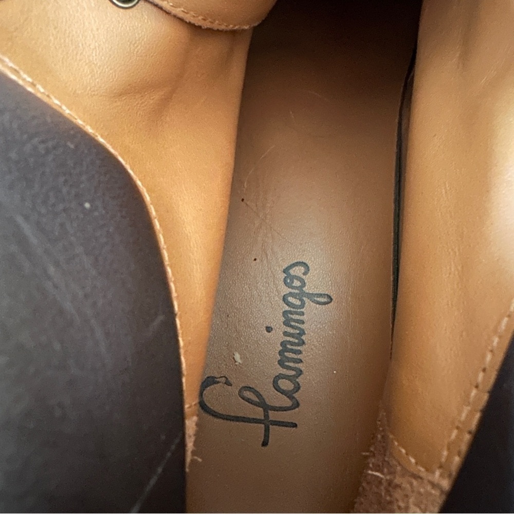 Flamingo ankle suede Platform boots 391/2 women - Picture 7 of 9